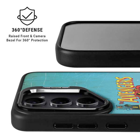Marvel Classic Comics The Avengers Galaxy S25 Kickstand Case